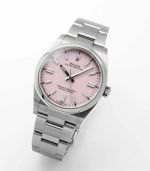 NR Factory ROLEX Oyster Perpetual ETA2836 Pink Dial 36mm Replica Watch